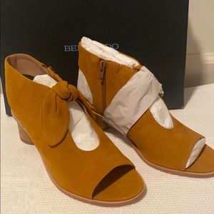 Bernardo Luna Peep Toe Sandal, Mustard Yellow